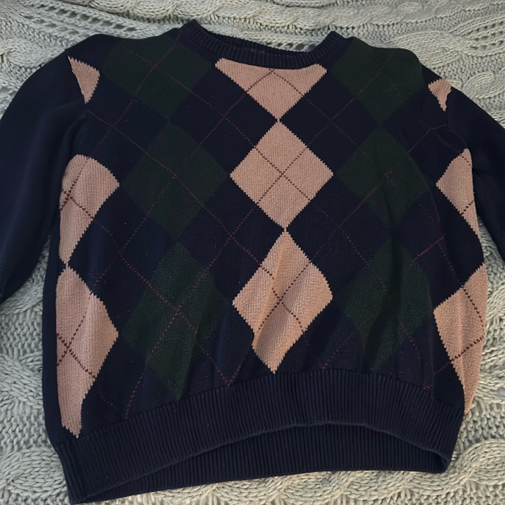 brandy melville argyle sweater